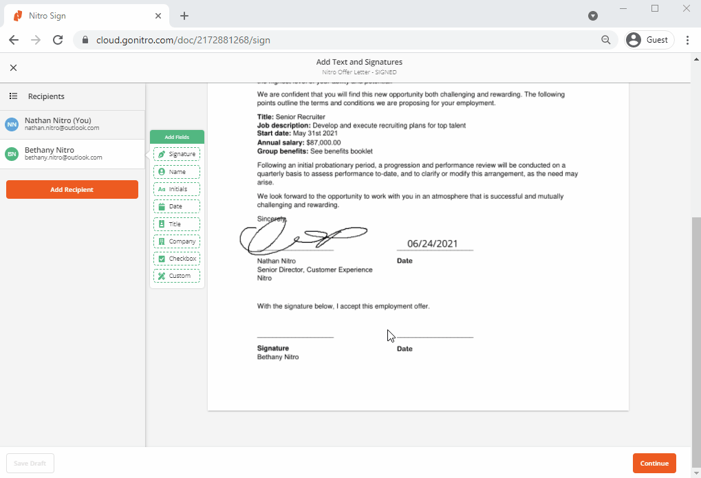 Introduction to Nitro Sign Essentials & Advanced
