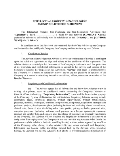 Intellectual Property Agreement