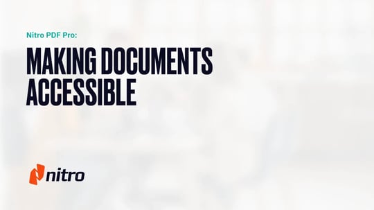 Making Documents Accessible