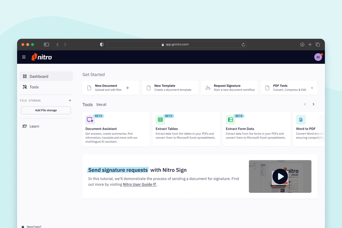 Card-Page Previews-Nitro Workspace