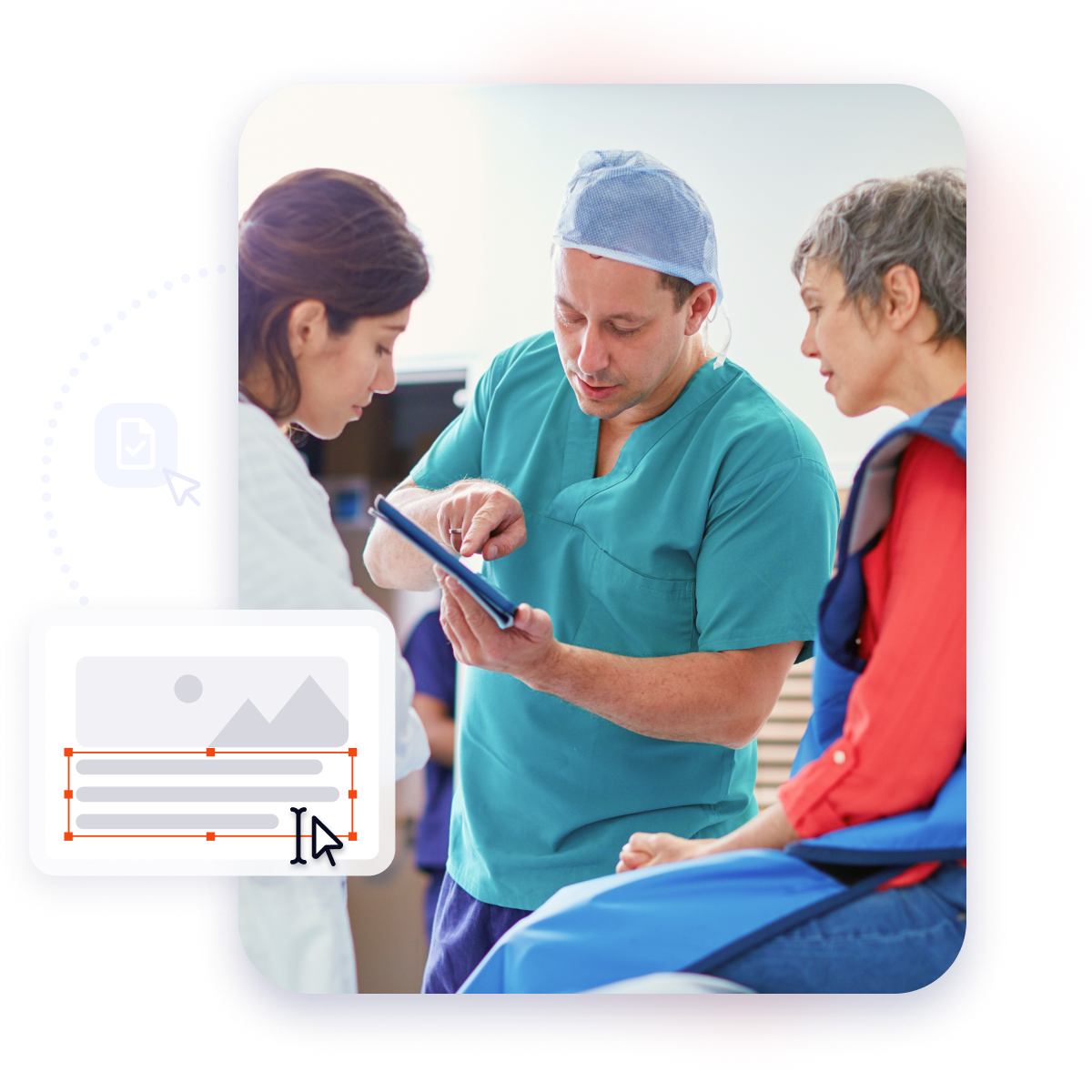 Inline Photo-streamlined patient care