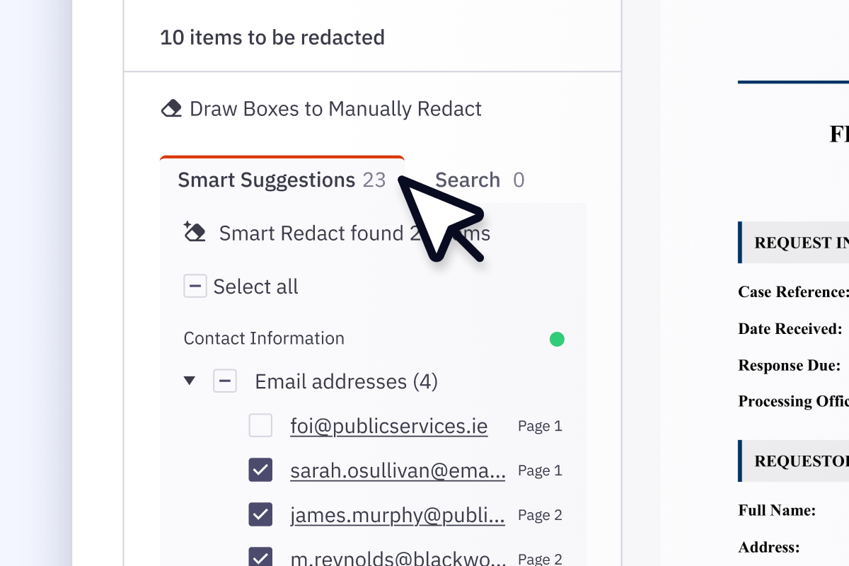 Screenshot Card-Smart Redact-Suggestions